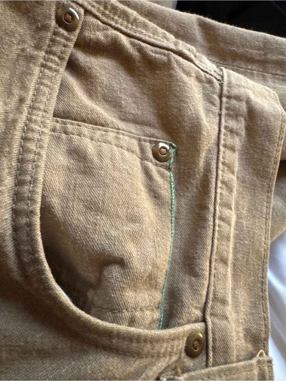 J.Crew Slim straight 100% cotton denim jeans light brown/tan with button fly